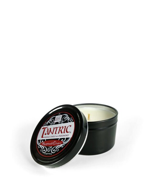 Tantric Soy Candle w/Pheromones — Pomegranate Ginger