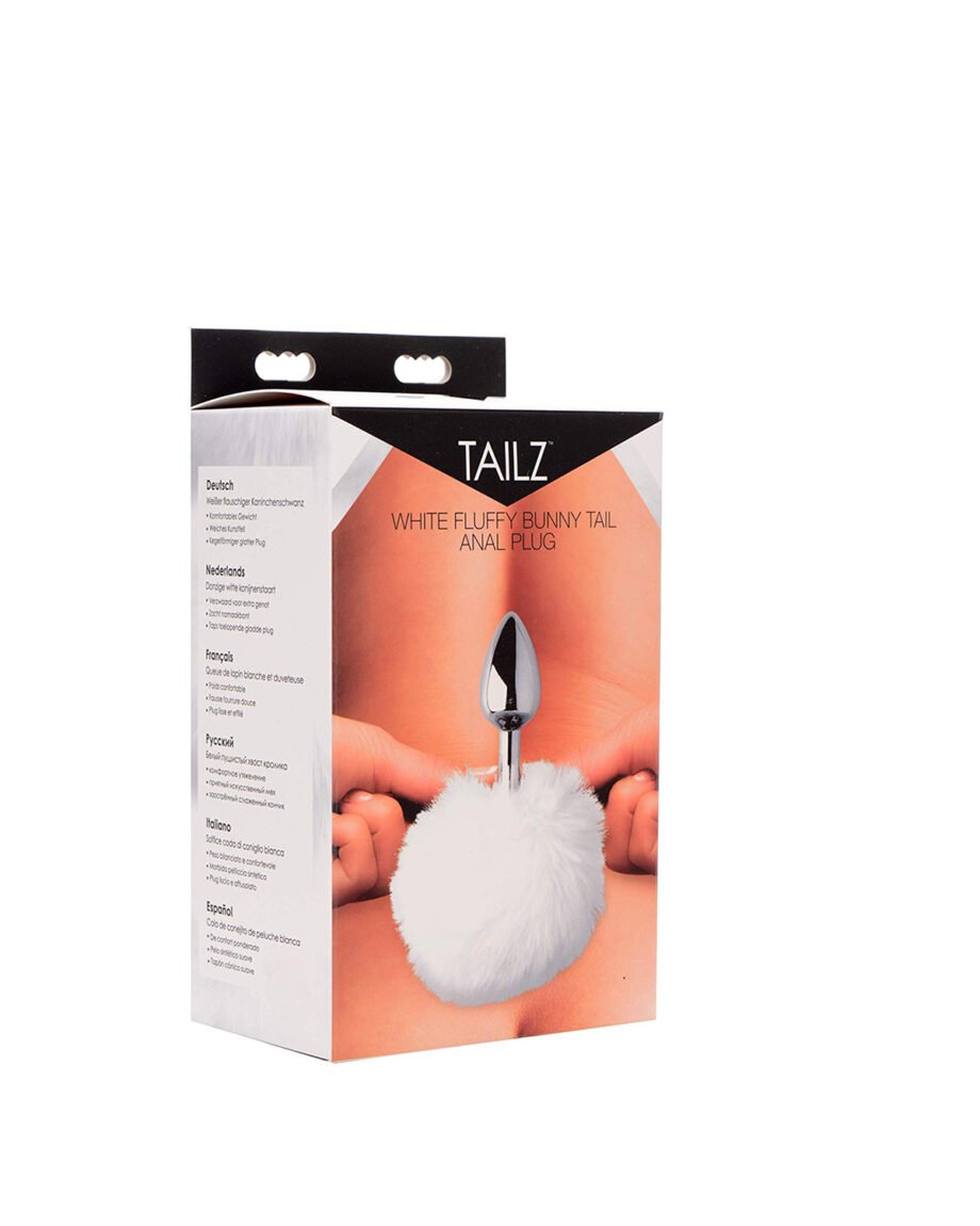 Fluffy Bunny Tail Anal Metal Butt Plug