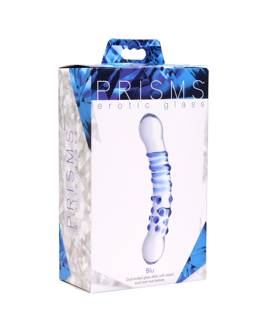 Blu Dual Ended Glass Dildo